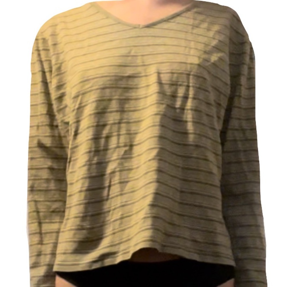 Striped Green Long Sleeve Shirt